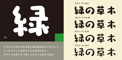 Takakogen-maru Font Poster 2